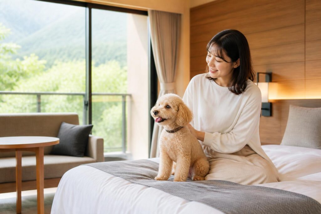 ドッグアロマエステが楽しめる宿泊施設はどこにある？