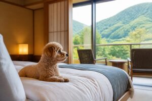 ペット可の宿周辺で散歩できるコースは？