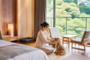 犬連れで泊まれる宿の周辺に散歩コースはある？